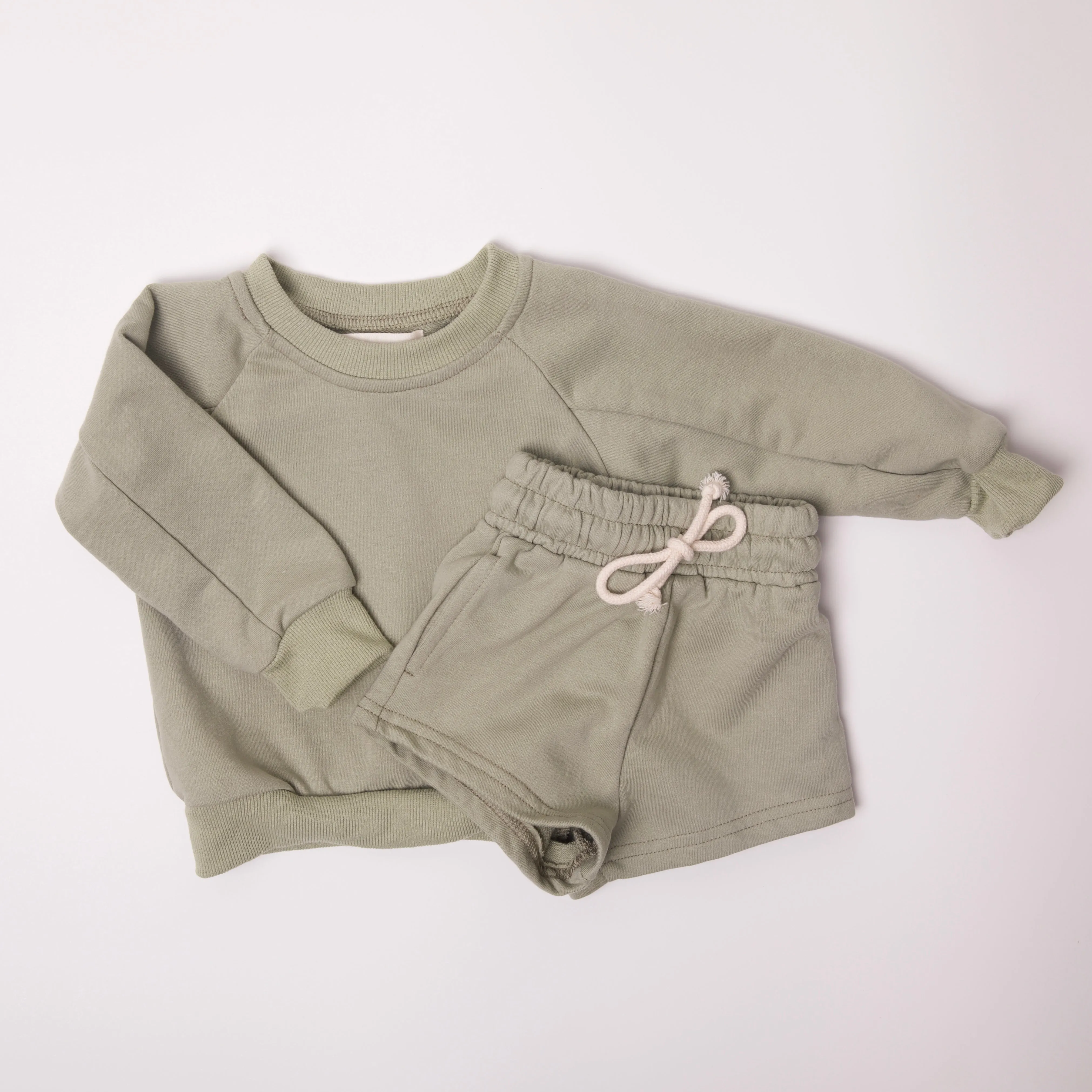 Roan Sweatshirt Set in Green