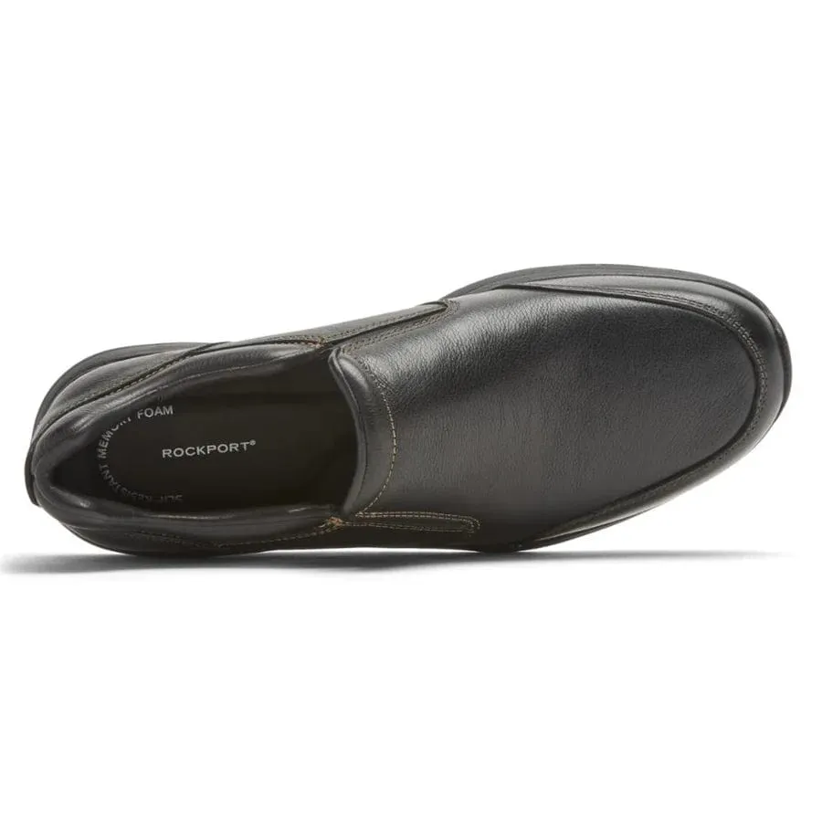 Rockport Men's Edge Hill ll Goretex Slip Ons- Black