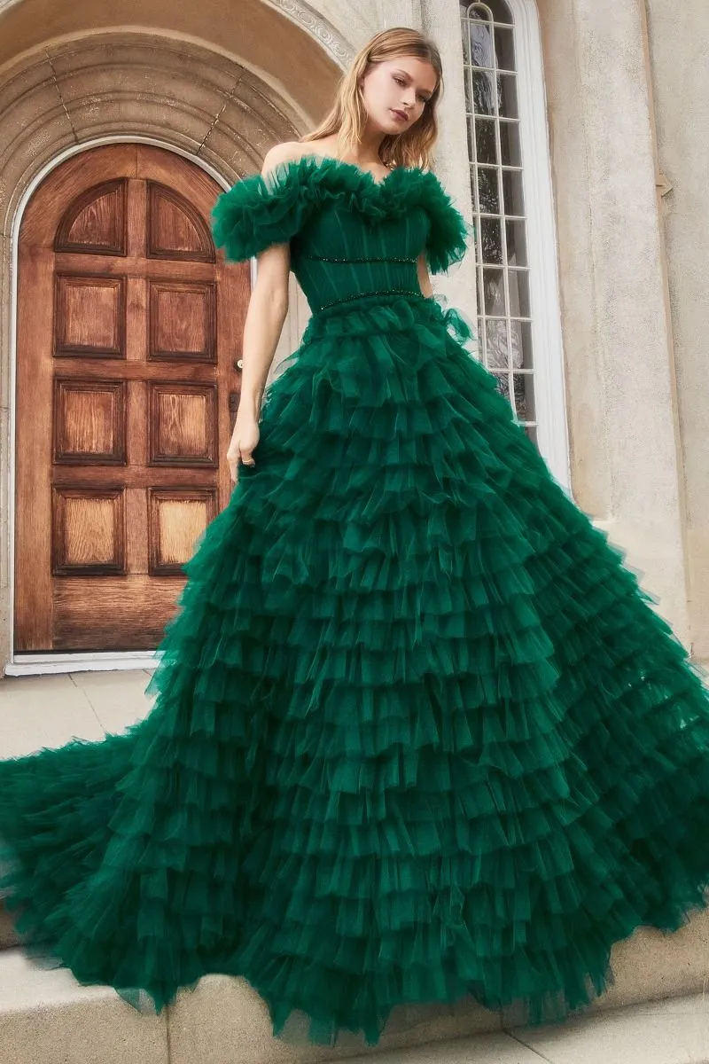 ROUGE TULLE GOWN CDA1032