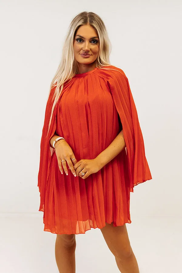 Runway Revelry Shift Dress in Tangerine