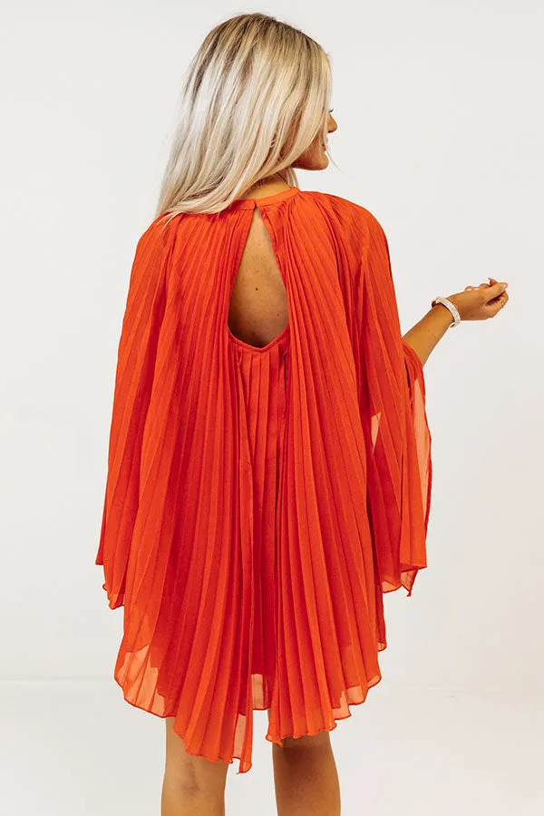 Runway Revelry Shift Dress in Tangerine
