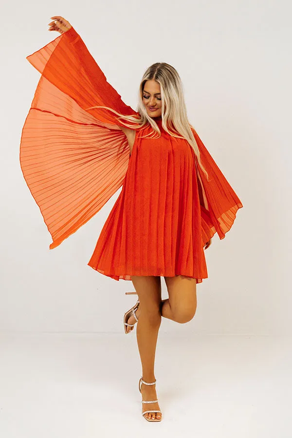 Runway Revelry Shift Dress in Tangerine