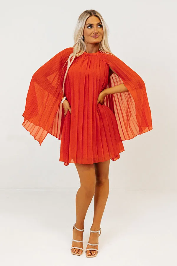 Runway Revelry Shift Dress in Tangerine