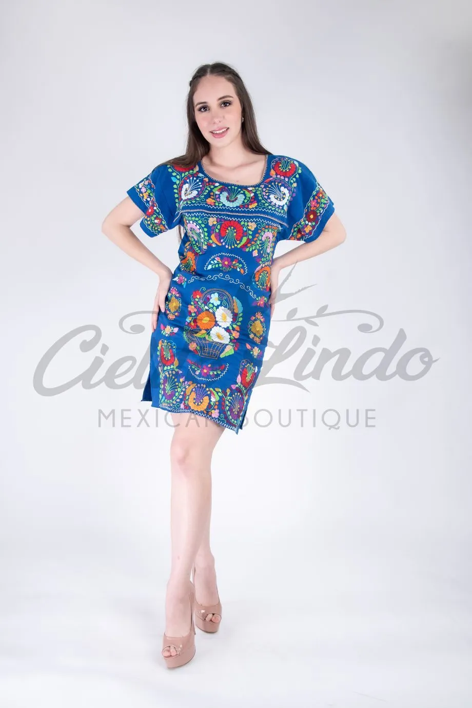 San Miguel Fine Dress Royal blue