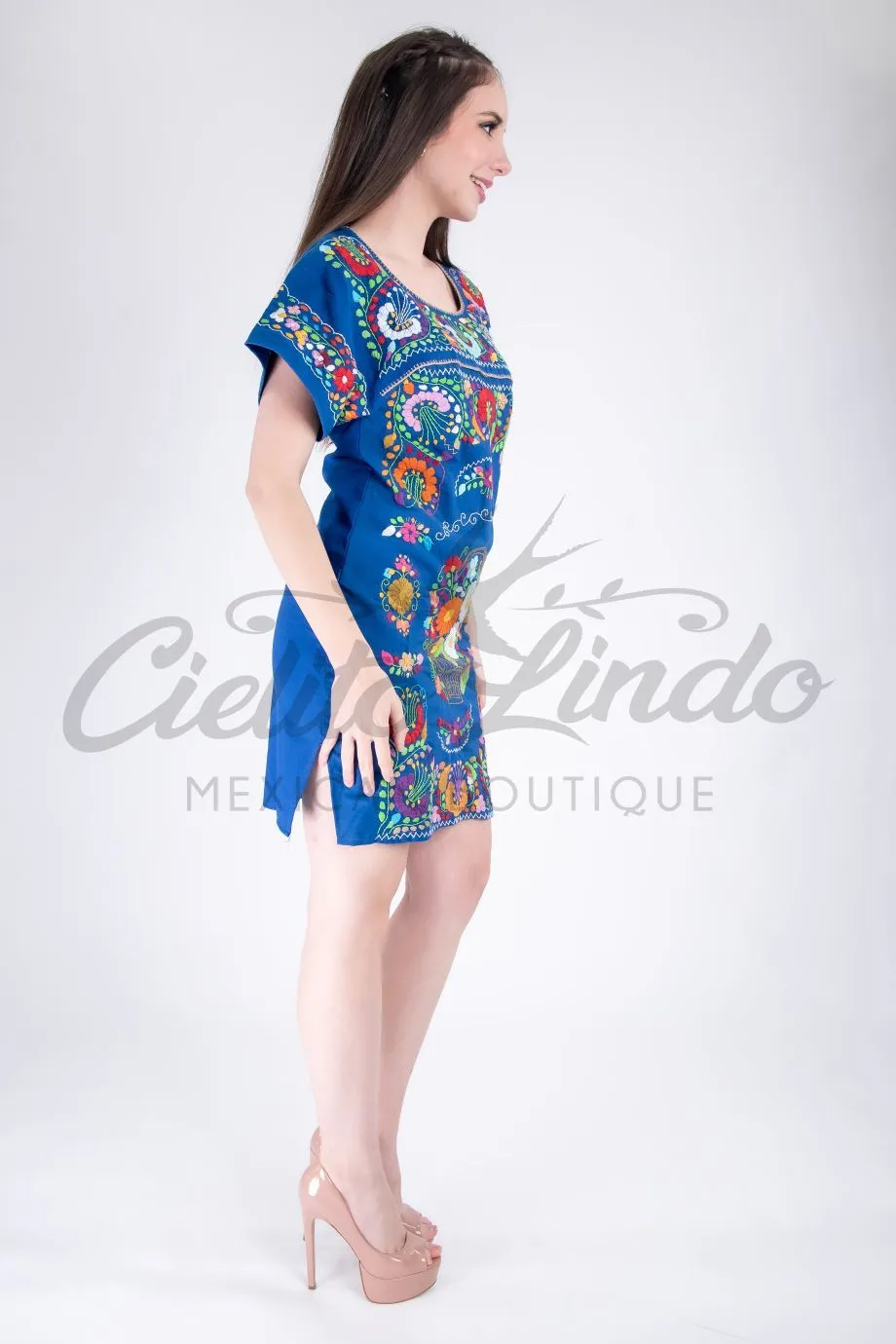 San Miguel Fine Dress Royal blue