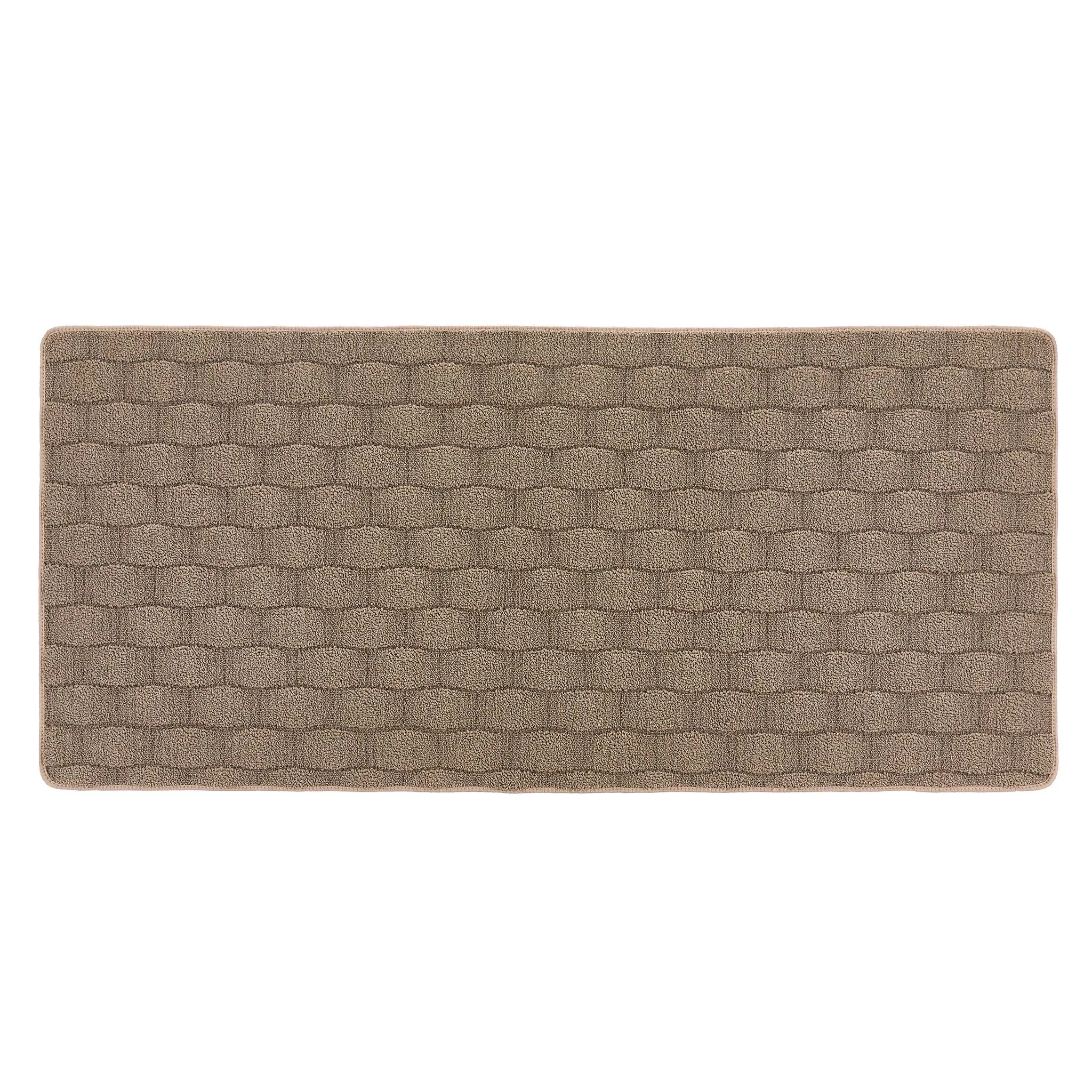Sculptured Washable Basketweave Rug Mink