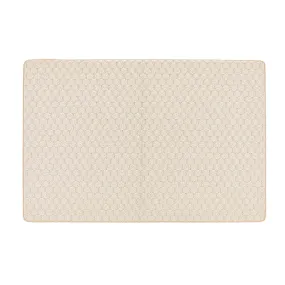 Sculptured Washable Honeycomb Rug Ivory