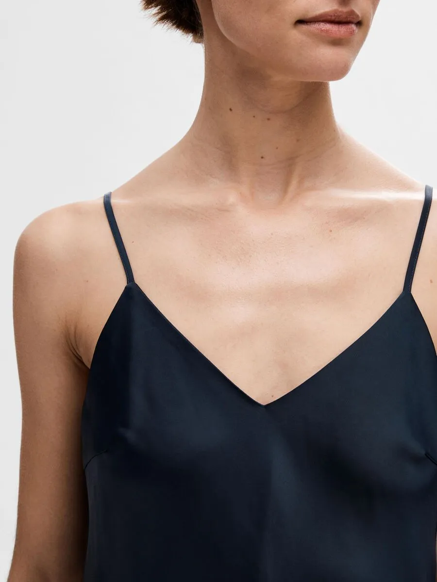 Selected Femme Lena Slip Maxi Dress - Dark Sapphire