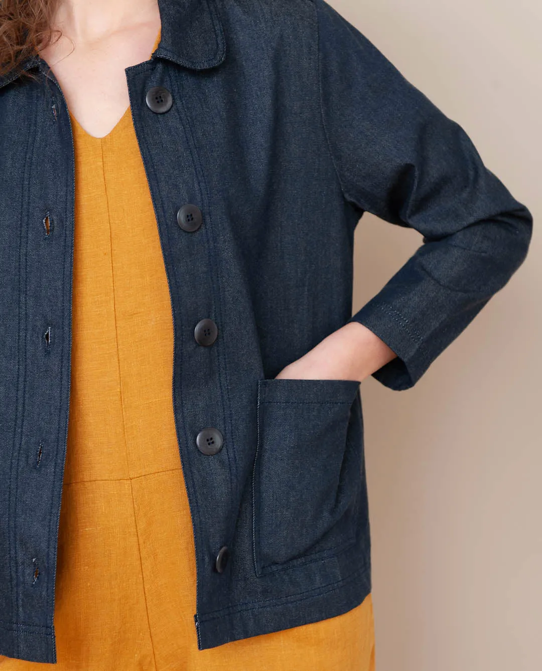Sharon- Dee Organic Cotton Jacket In Denim