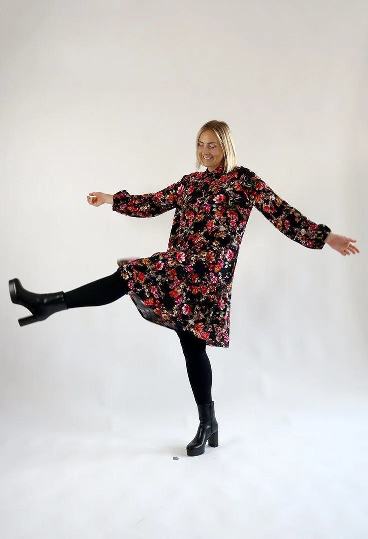 Shirt Dress Flower Garden