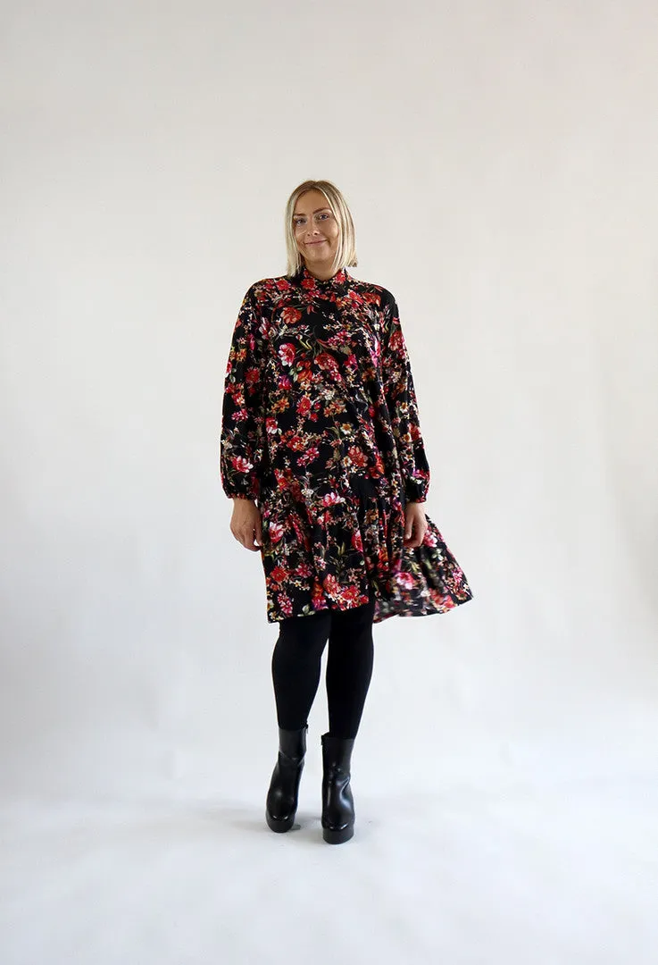 Shirt Dress Flower Garden