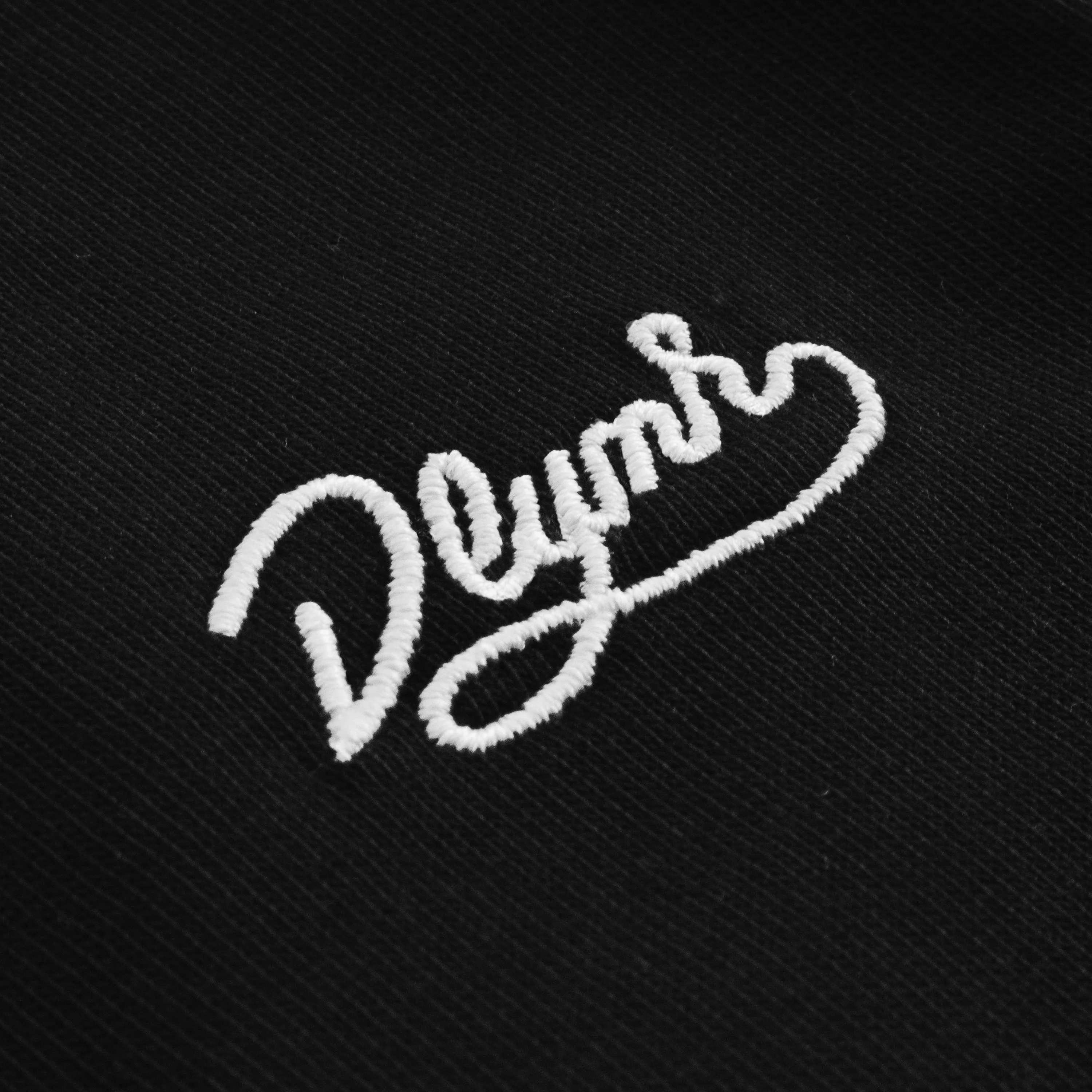 Signature Embroidery Hoodie Black