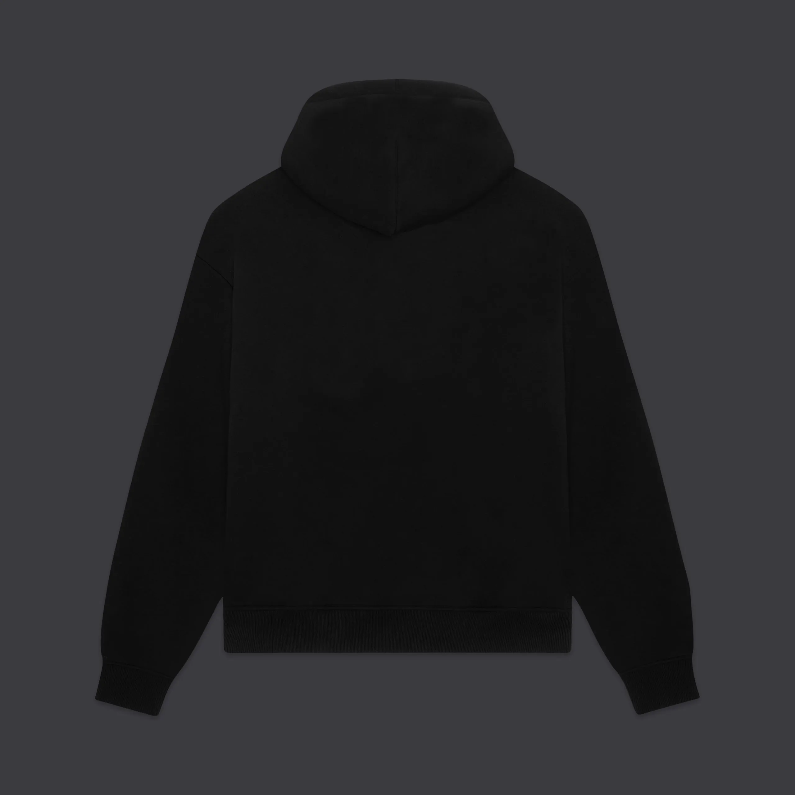 Signature Embroidery Hoodie Black