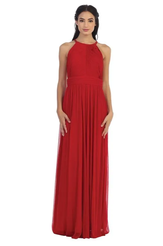 Size L Eva 3281 Red Bridesmaid Dress