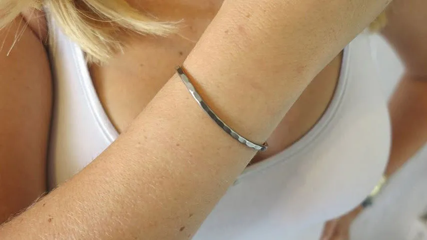 Small Gunmetal Cuff