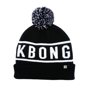Smile Pom Beanie (Black & White)