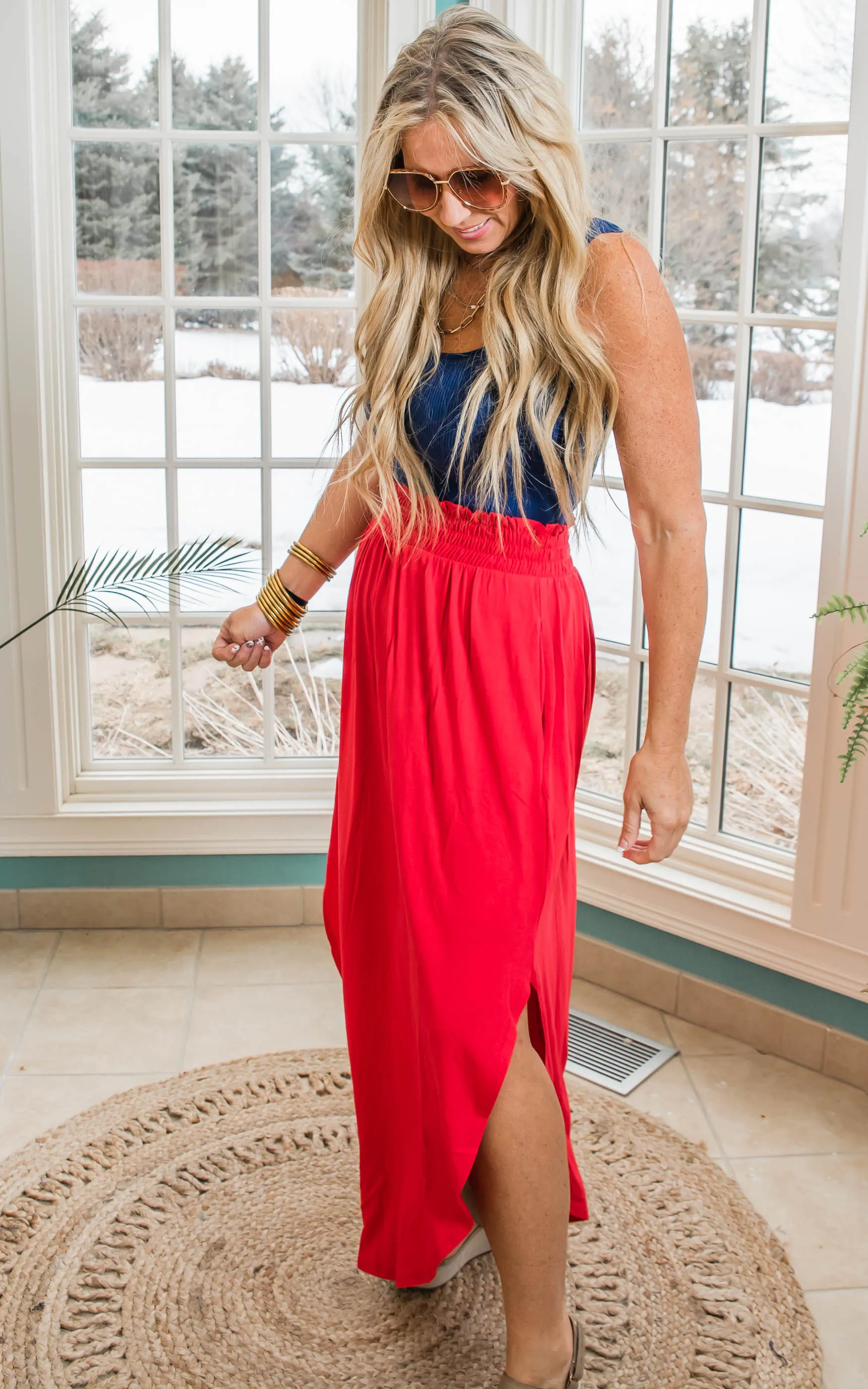 Smocked Maxi Skirt - Final Sale