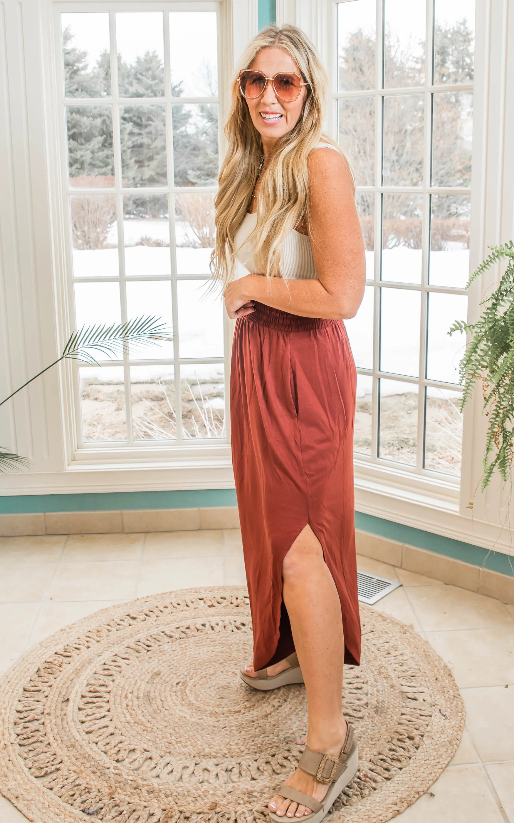 Smocked Maxi Skirt - Final Sale