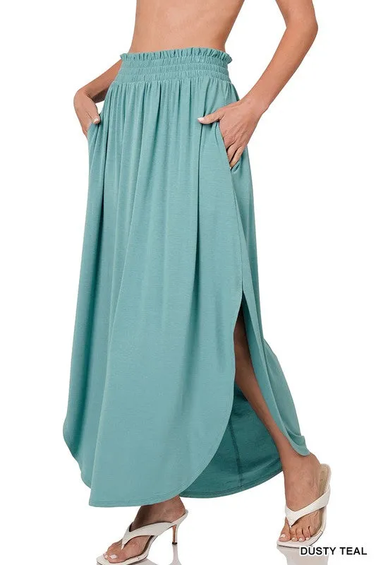 Smocked Maxi Skirt - Final Sale