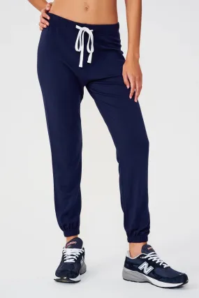 Sonja Fleece Sweatpant- Indigo