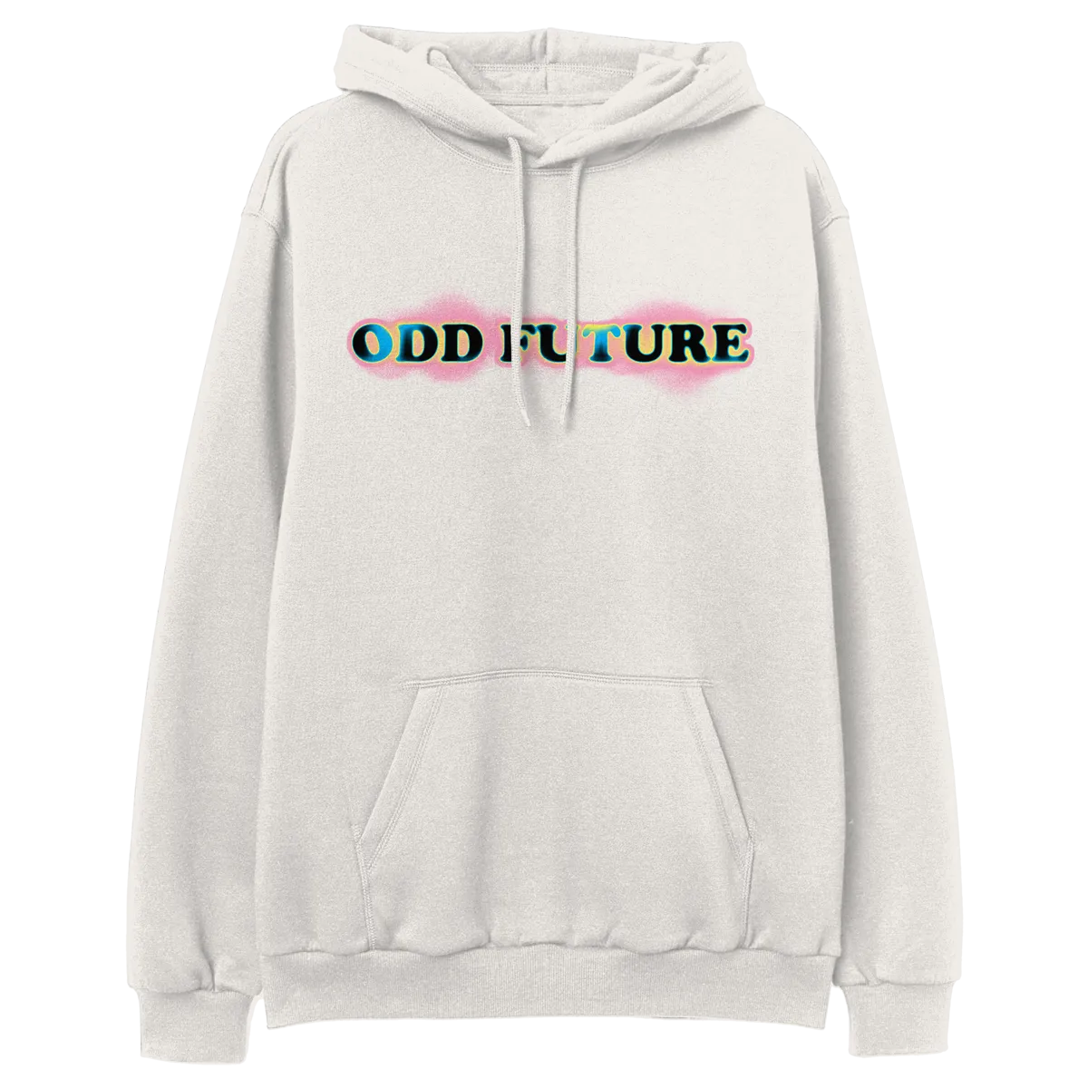 Spray Paint Stencil Pullover Hoodie - Bone