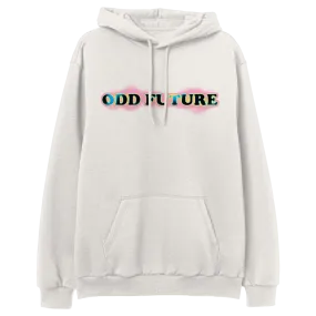 Spray Paint Stencil Pullover Hoodie - Bone