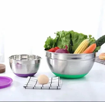 Stainless Steel Bowl Set Colorful 5pcs
