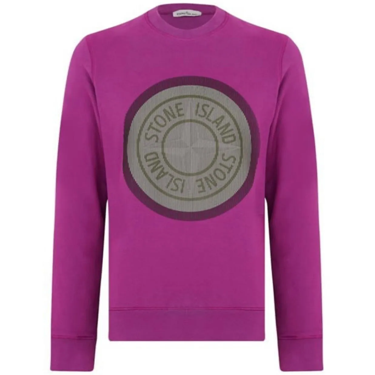 Stone Island Purple Large Logo Sweatshirt