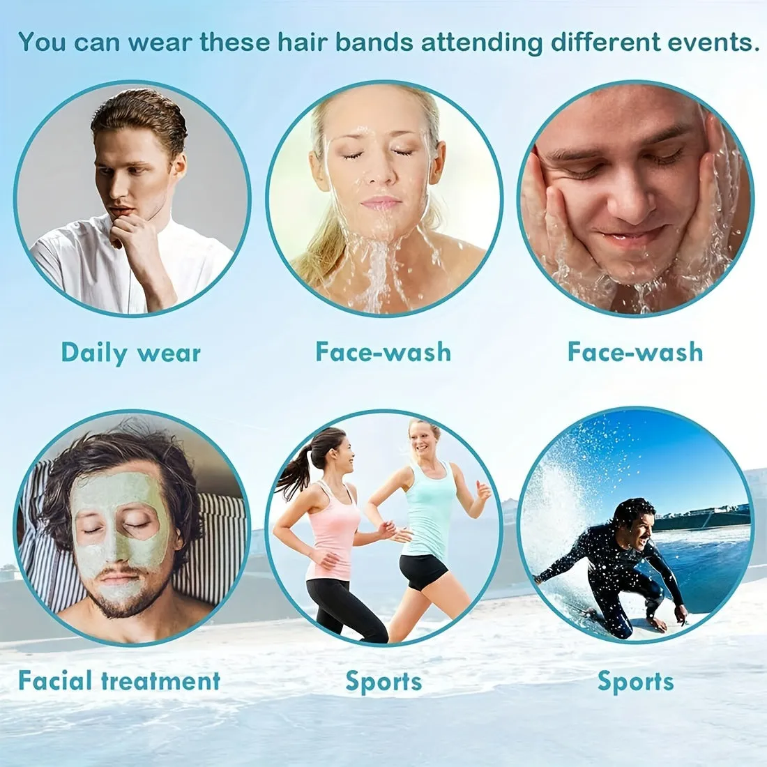 Stylish NonSlip Metal Headbands for Men and Women