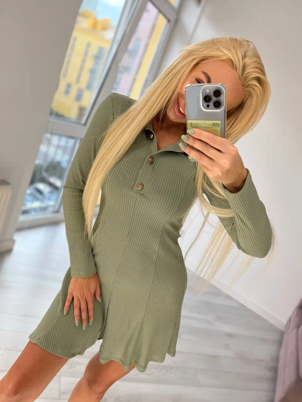 Stylish Short Dress with Collar Many Colors