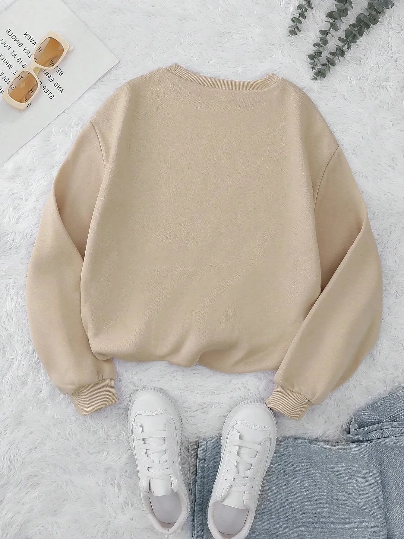 SXV  'chax teddy bears’ Printed Cool Aesthetic Drop Shoulder Oversized Baggy Sweatshirt