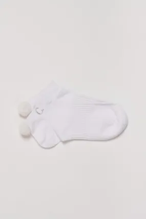 Sydney Sock 3 Pack | White Pom Pom
