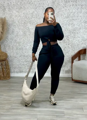 Terry Joggers Set (Black)