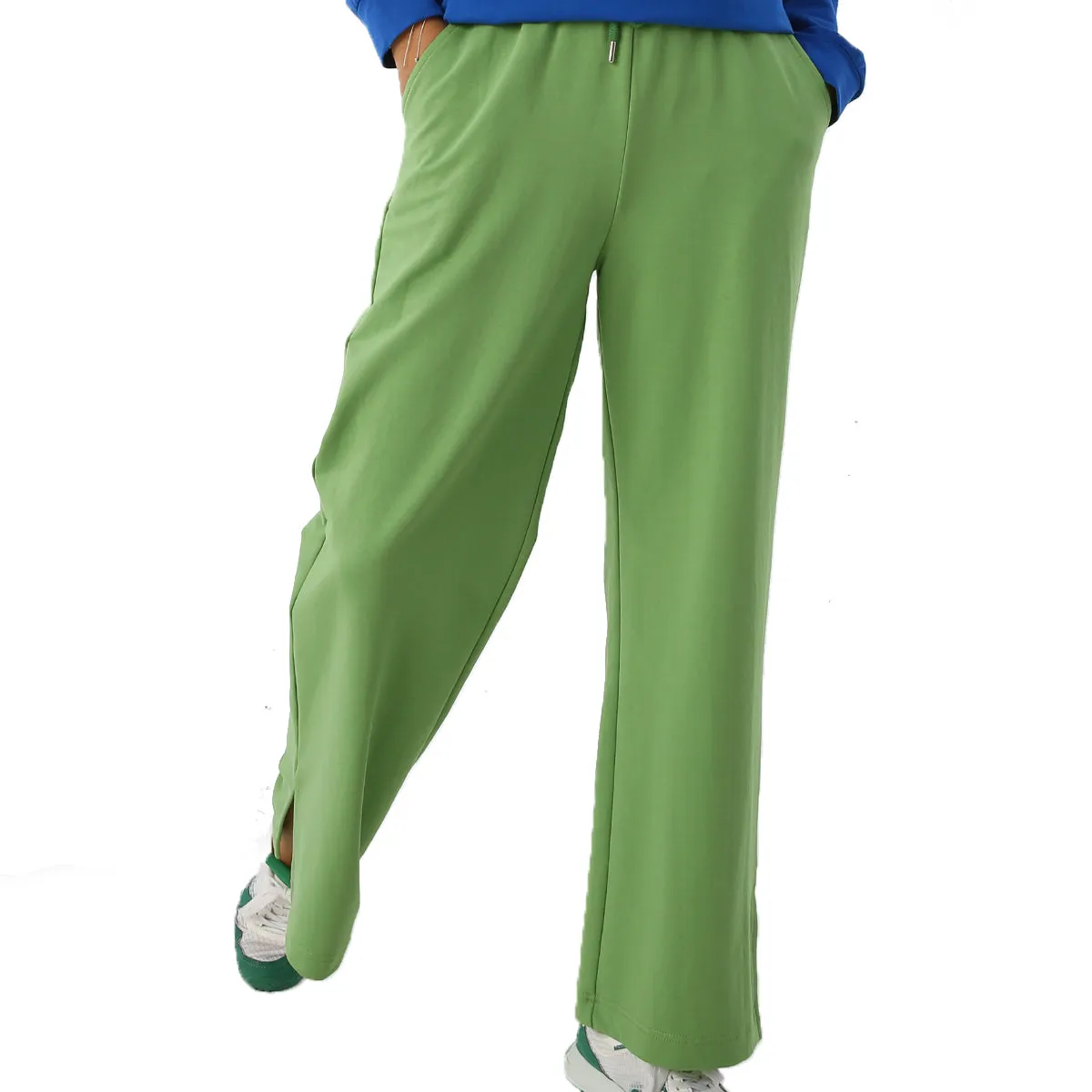 TLD Women Allday Green Sweatpants with Slits - Lakeland
