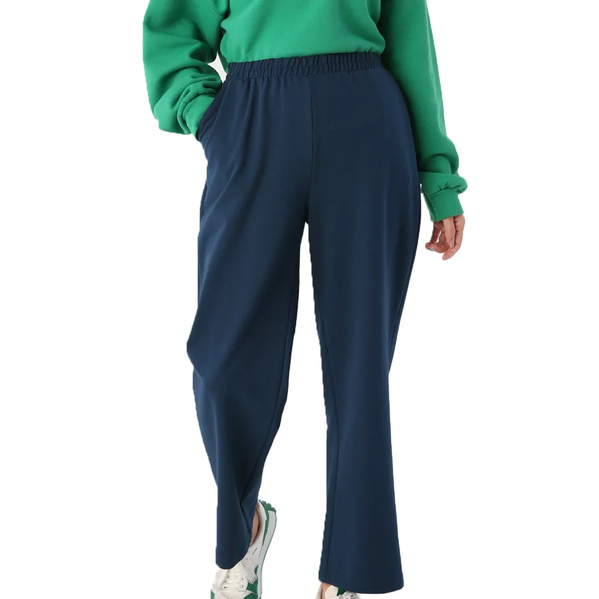 TLD Women Allday Village Indigo Plus Size Elastic Sweatpants - Évreux