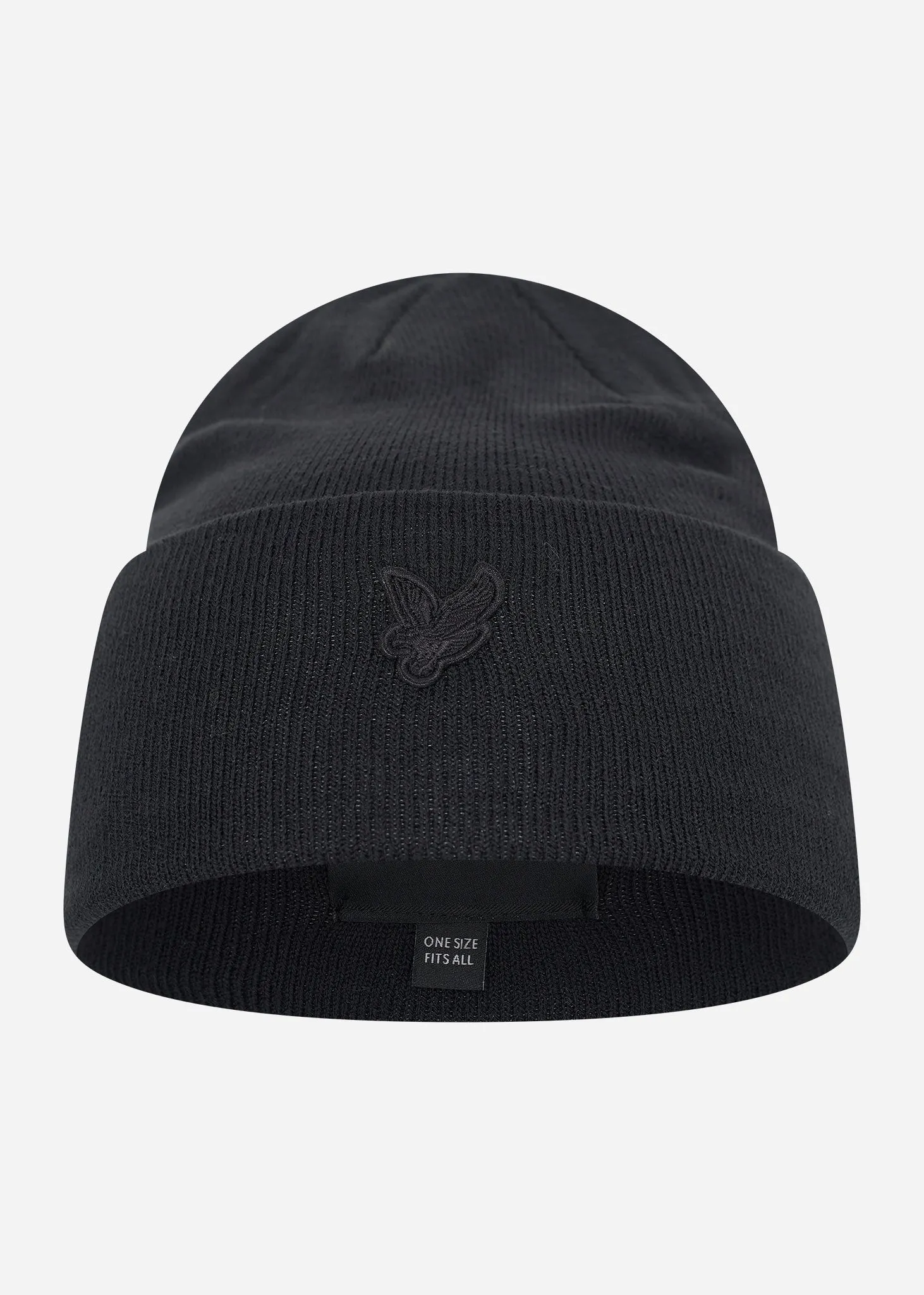 Tonal eagle beanie - jet black