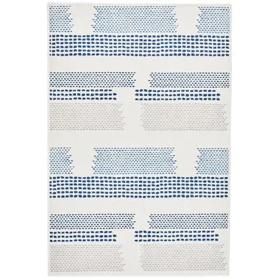 Tread Lightly Navy Machine Washable Rug