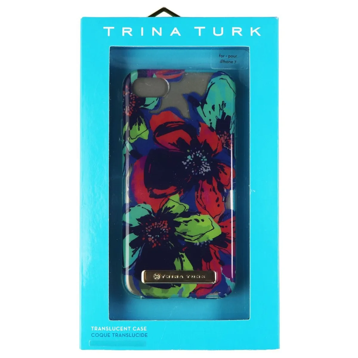 Trina Turk Translucent Hard Case for Apple iPhone 7 - Art School Floral / Clear