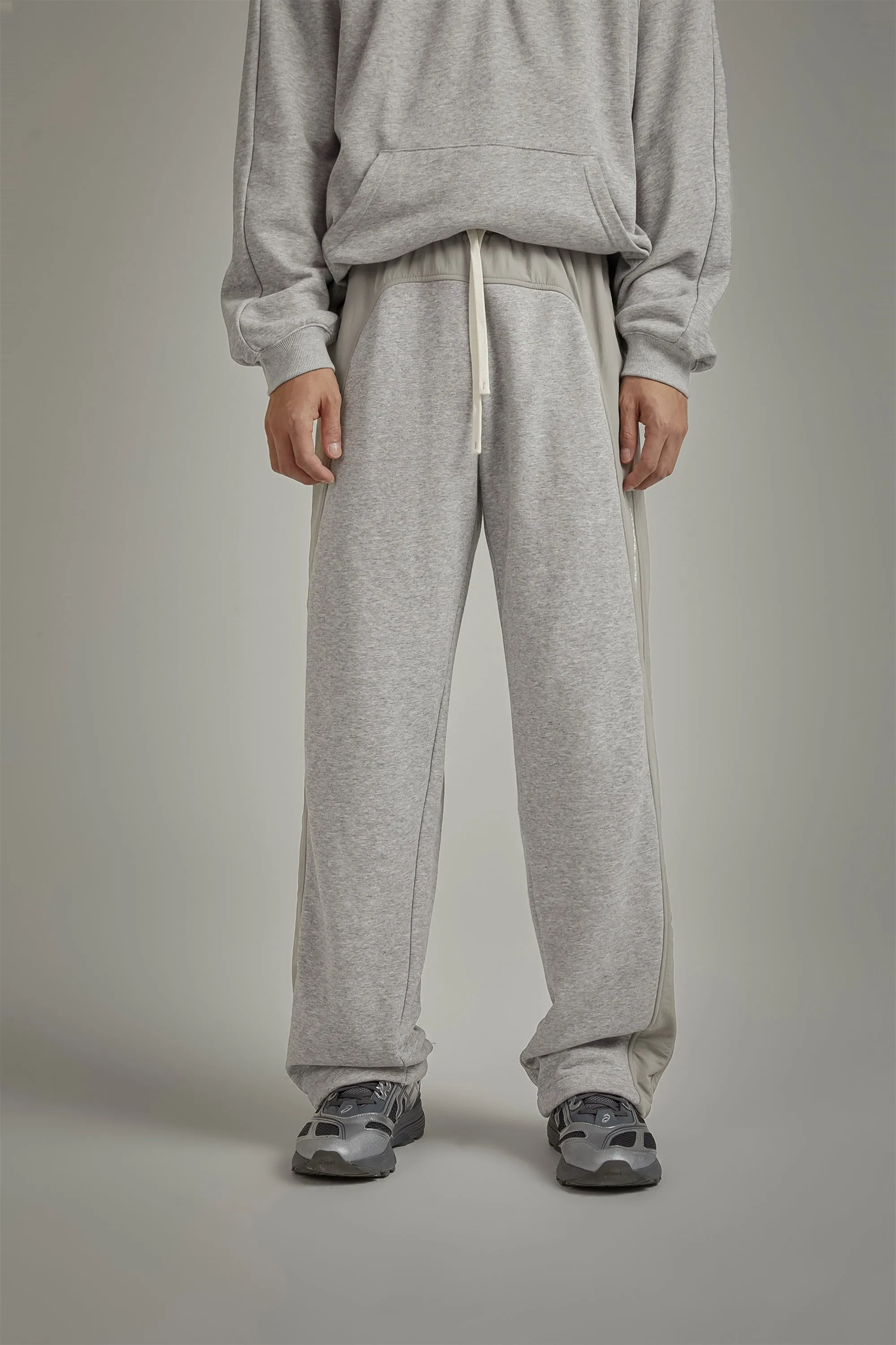 Two Toned String Wide Sweatpants