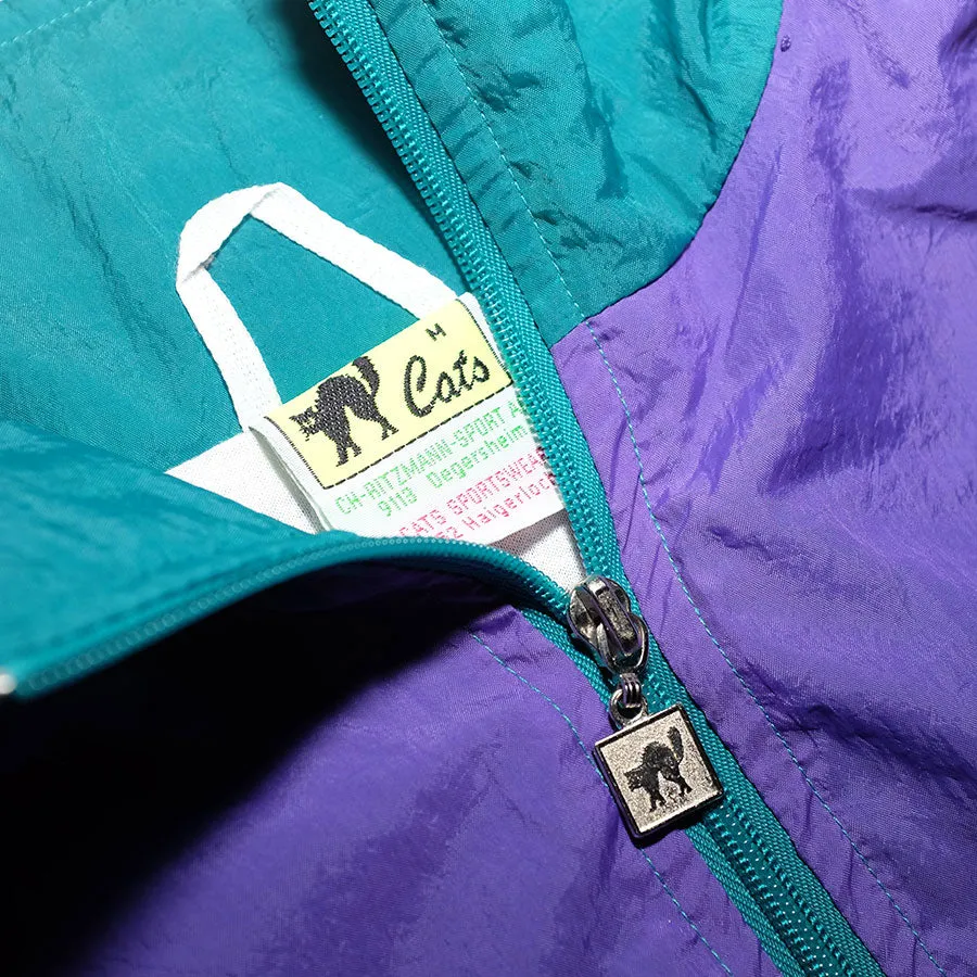 Vintage Cats Track Jacket Medium