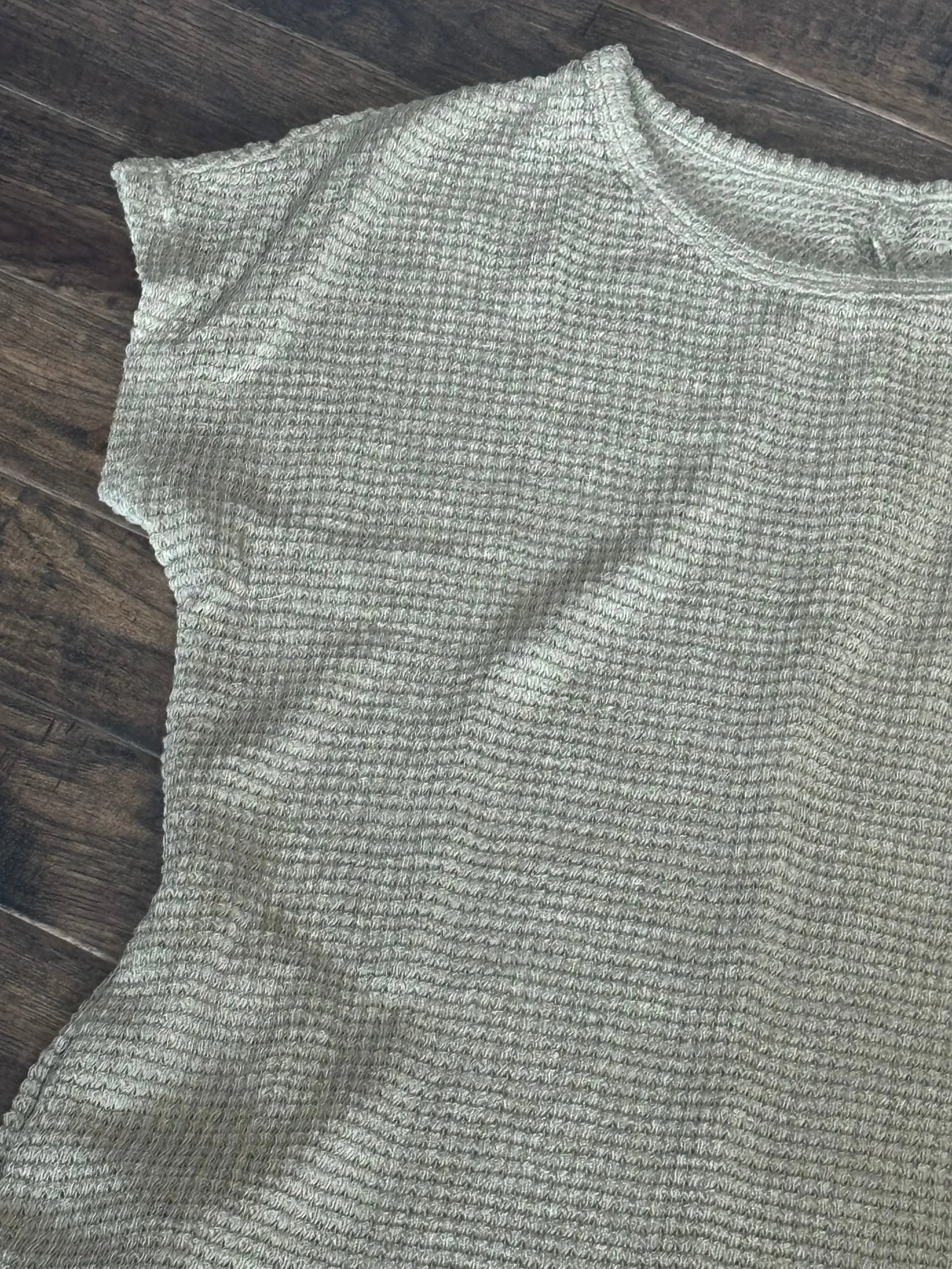 Waffle Texture T-Shirt Dress