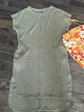 Waffle Texture T-Shirt Dress