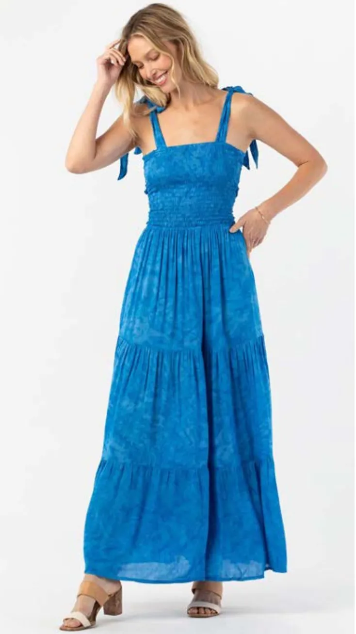 Waverly Maxi Dress Batik Salt Pacific
