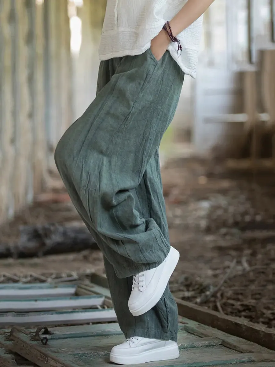 Women Tie-dye Fleece-lined Harem Pants