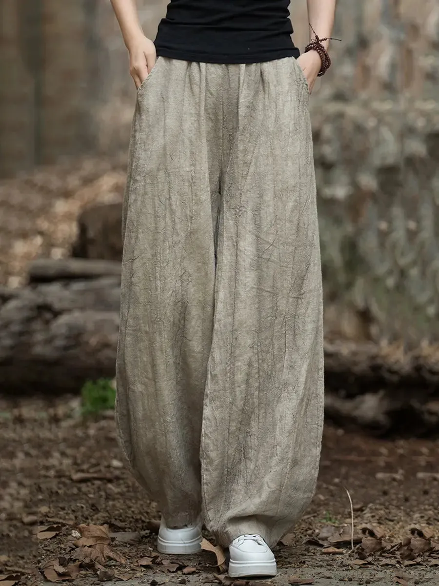 Women Tie-dye Fleece-lined Harem Pants