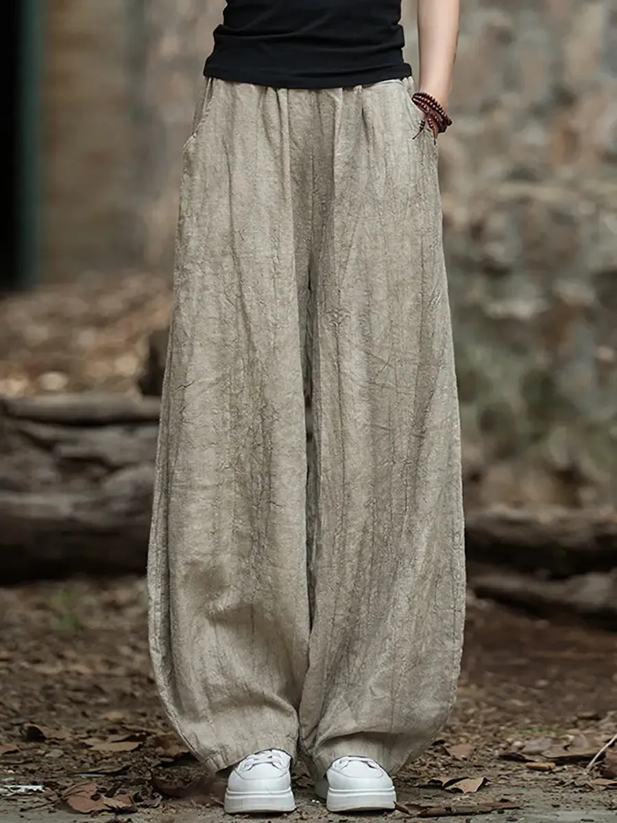 Women Tie-dye Fleece-lined Harem Pants