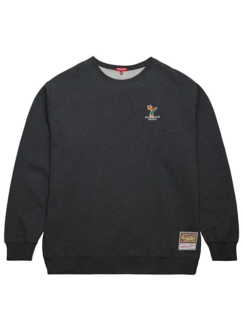 Women's Mitchell & Ness HWC '68 Milwaukee Bucks Oversized Crewneck Sweatshirt