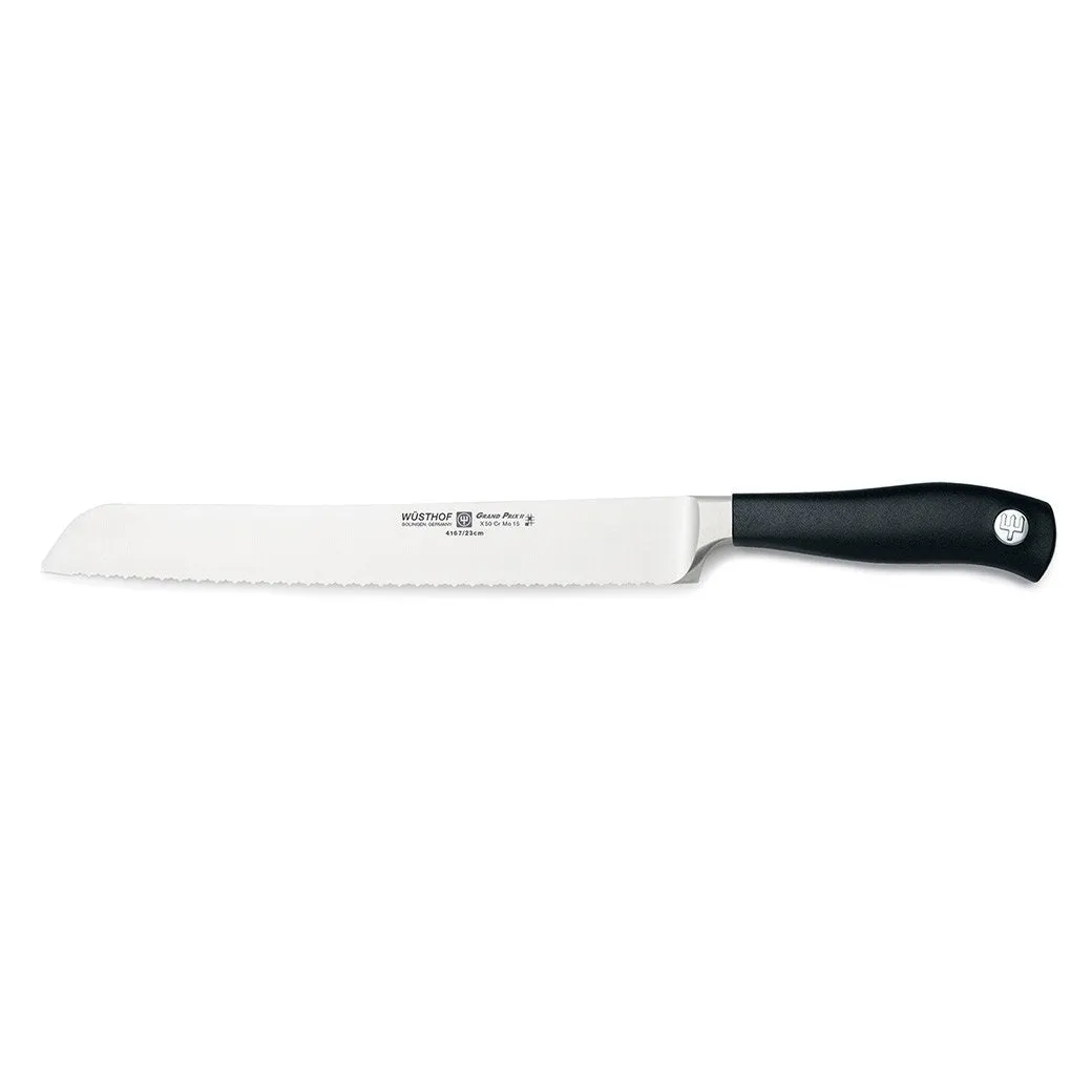 Wusthof Grand Prix II Double Serrated Bread Knife - 9″